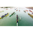 300-paddler start line spans harbour